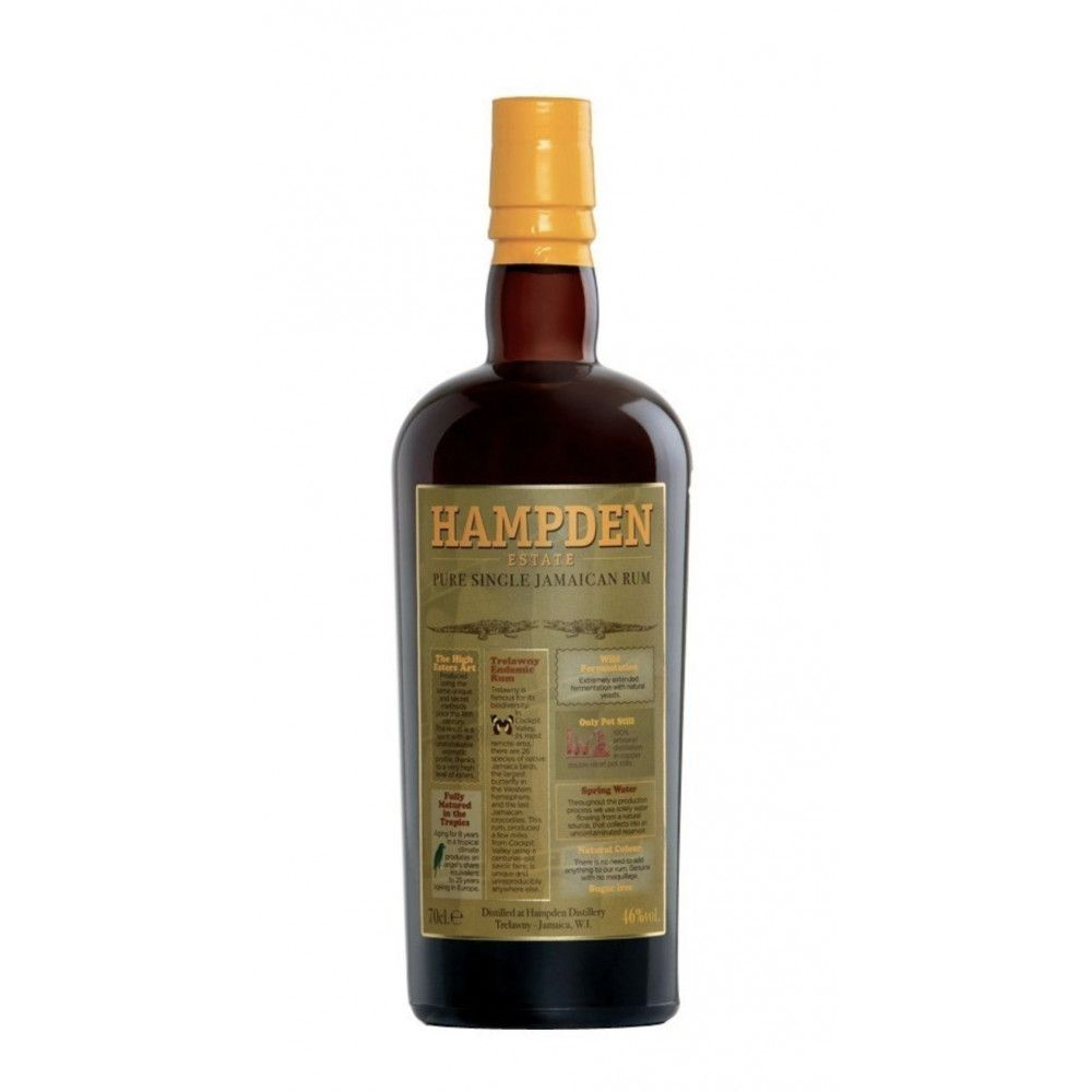 Rhum brun Jamaïcain Hampden Pure Single Jamaican Rum, 46° - World Grands Crus