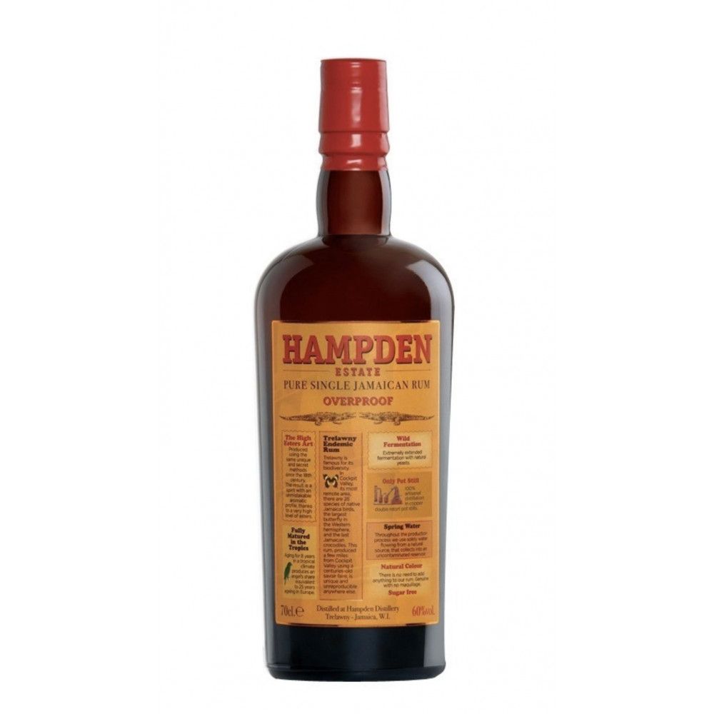Rhum Hampden Pure Single Jamaican Rum Overproof, 60°