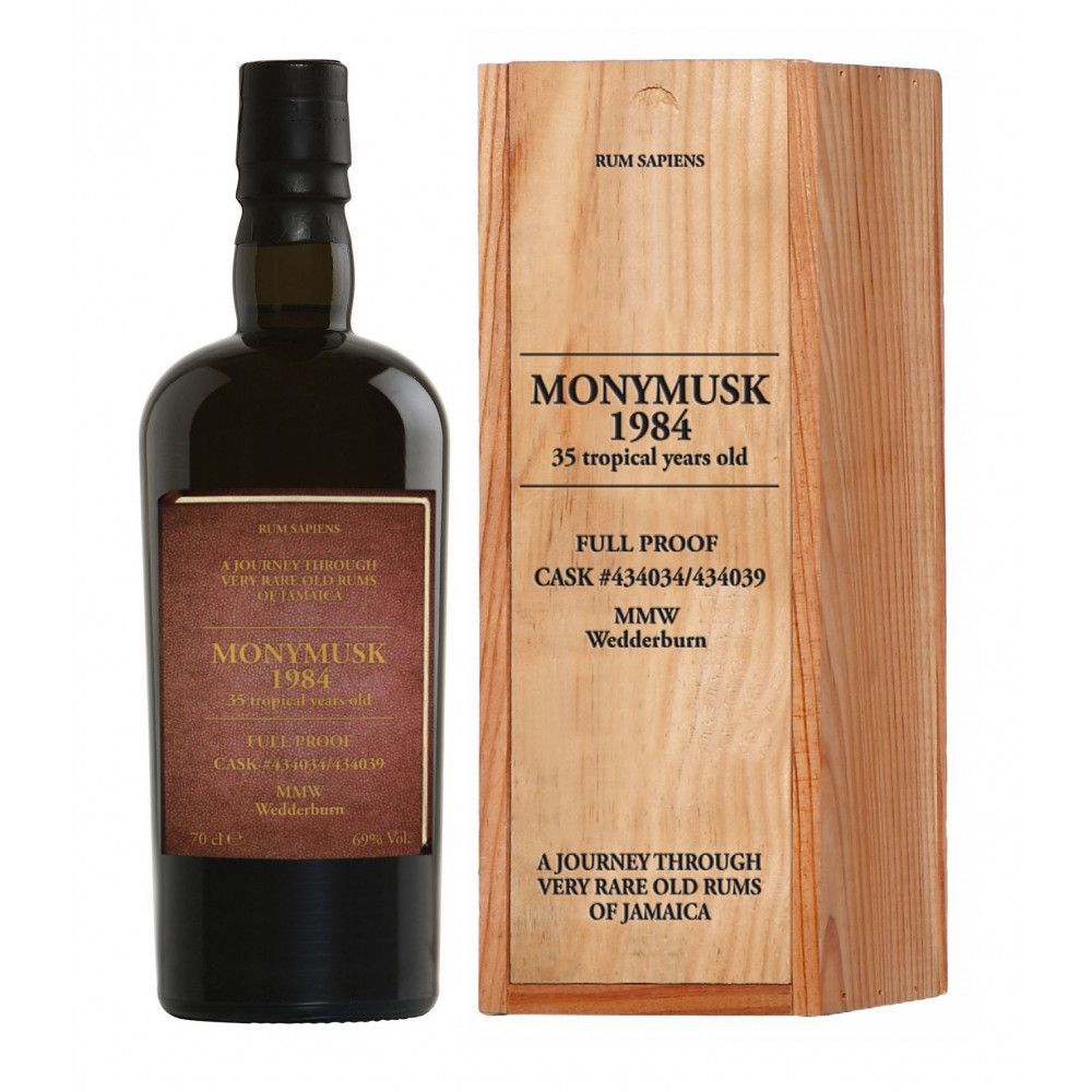 Rum Monymusk 1984, 35 years old MMW Rum Sapiens 69°