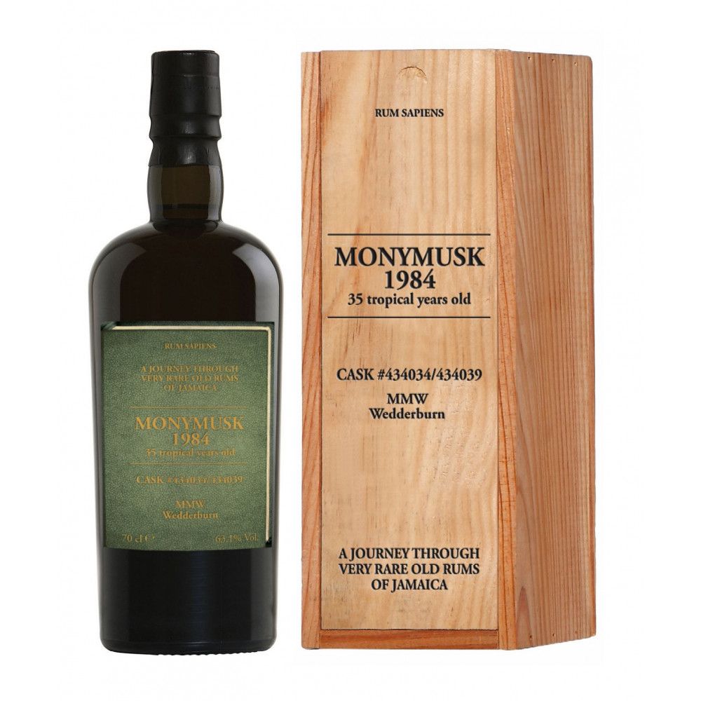 Rum Monymusk 1984, 35 years old MMW Rum Sapiens 63,1°