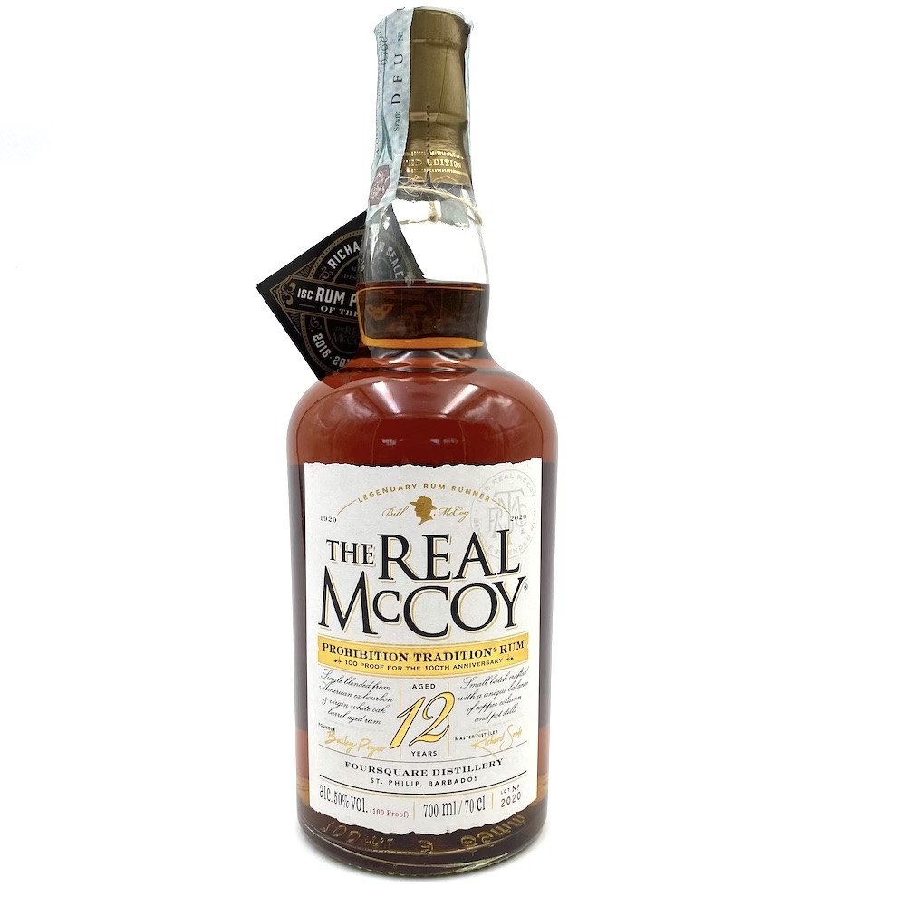 Rum Foursquare The Real McCoy, 12 years old Prohibition Tradition Rum 50°
