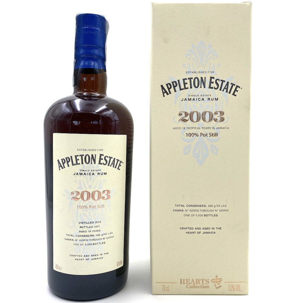 Rum Appleton 18 years old 2003 Hearts Collection 63°