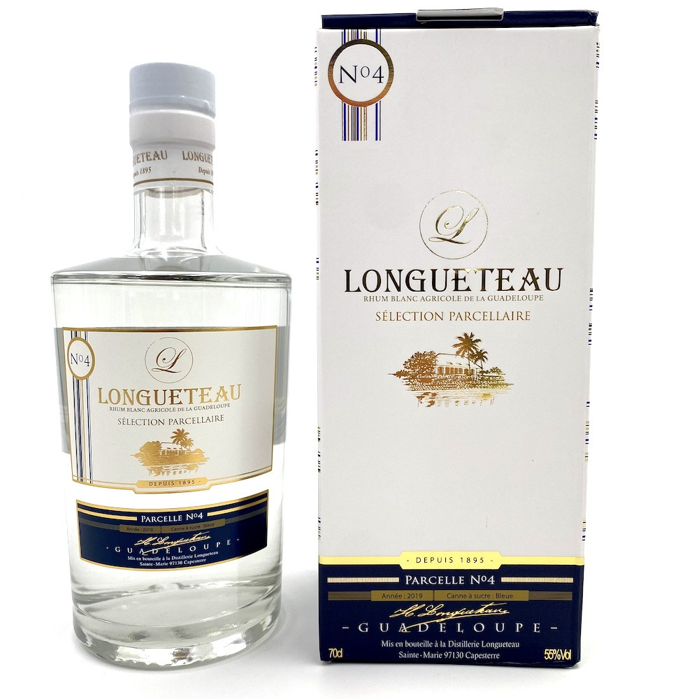 Rum Longueteau plot n°4 selection blue cane White 55°