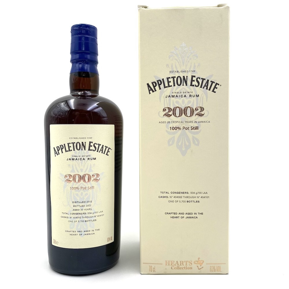 Rum Appleton 20 years old 2002 Hearts Collection 63°