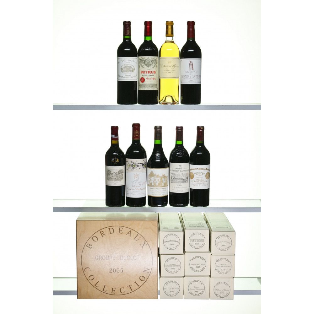 Assortment Duclot Bordeaux Prestige 2005, 9 x 75cl